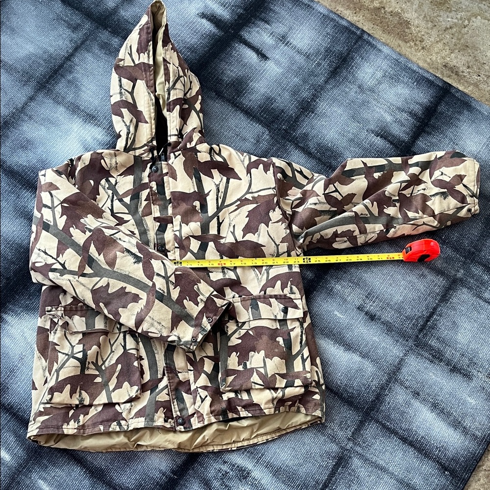 Vintage Men’s Johnson Garment Camouflage Hooded Jacket, size XL